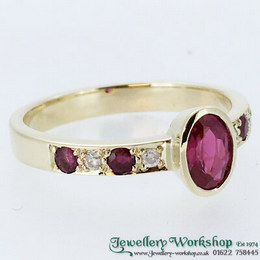 18ct Ruby and Diamond Ring