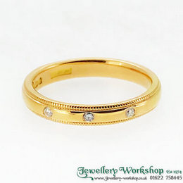 22ct Diamond Wedding Ring