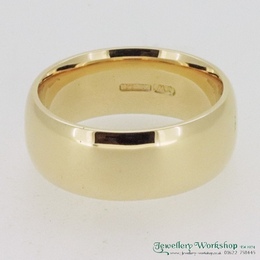 7mm Wide Gold Wedding Ring