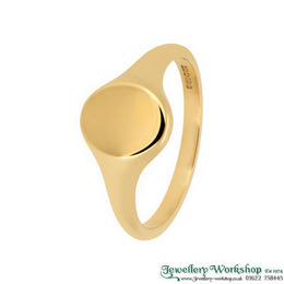 9ct Traditional Oval Signet Ring (9mm x 7mm)