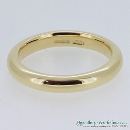 High Dome 18ct Gold Wedding Ring