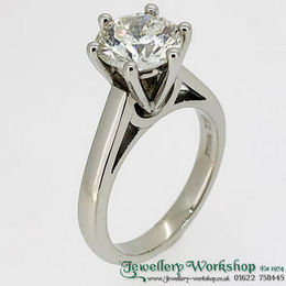 1.90 ct Diamond Platinum Ring