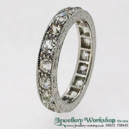 Full Eternity Ring set with 2.15ct Old Cut Diamonds