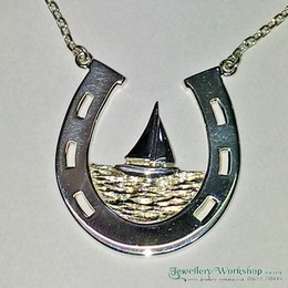 Silver Lucky Sailboat Necklace