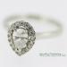 Pear Diamond Halo Ring - view 2