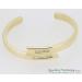 9ct Baguette Diamonds in Gold Bangle - view 2