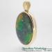 9ct Synthetic Black Opal Pendant - view 2