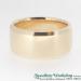 9ct Bevelled Edge Wide Wedding Ring - view 2