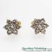 18ct Diamond Cluster Earrings - view 2