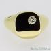 18ct Diamond Set Signet Ring - view 3