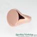 9ct Rose Gold Oval Signet RIng - view 2