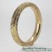 9ct Bark Finished Court Wedding Ring - view 1