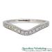 18ct White Gold Shaped 0.17ct Diamond Eternity Ring - view 2