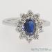 18ct Sapphire & Diamond Cluster Ring - view 1