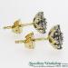 18ct Diamond Cluster Earrings - view 3