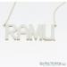 Silver RAMU Name Pendant - view 2