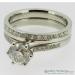 Platinum Offset Diamond Ring - view 5