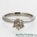 Platinum Single Stone Diamond Ring - view 3