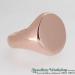 9ct Rose Gold Oval Signet RIng - view 1