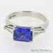 Tanzanite and Tapered Baguettes Diamond Ring - view 5