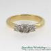 3 Stone Diamond 18ct Ring - view 1