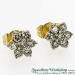 18ct Diamond Cluster Earrings - view 1