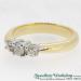 3 Stone Diamond 18ct Ring - view 2