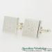 Silver Breaking Bad Style Silver Cufflinks - view 3