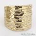 9ct Yellow Gold Chunky Ripple Ring - view 2