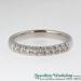 Diamond Claw Set Diamond Half Eternity Ring - view 1