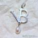 Silver VB Pearl Pendant - view 1