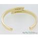 9ct Baguette Diamonds in Gold Bangle - view 4