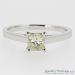 18ct White Gold 0.50ct Princess Cut Diamond Ring - view 3