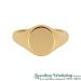 9ct Traditional Oval Signet Ring (14mm x 12mm) - view 2
