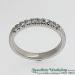 Diamond Claw Set Diamond Half Eternity Ring - view 2