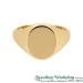 9ct Traditional Oval Signet Ring (16mm x 13mm) - view 2