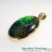 9ct Synthetic Black Opal Pendant - view 1