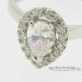 Pear Diamond Halo Ring - view 4