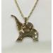 9ct Gold Elephant Pendant - view 1