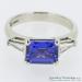 Tanzanite and Tapered Baguettes Diamond Ring - view 3