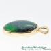 9ct Synthetic Black Opal Pendant - view 3