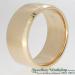 9ct Bevelled Edge Wide Wedding Ring - view 1