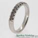 Diamond Claw Set Diamond Half Eternity Ring - view 3