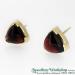 9ct Trillian Shabe Cabachon Garnet Earrings - view 1