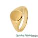 9ct Traditional Oval Signet Ring (11mm x 9mm) - view 1