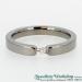 Titanium Tension Set Diamond Ring - view 1