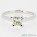 18ct White Gold 0.50ct Princess Cut Diamond Ring - view 4